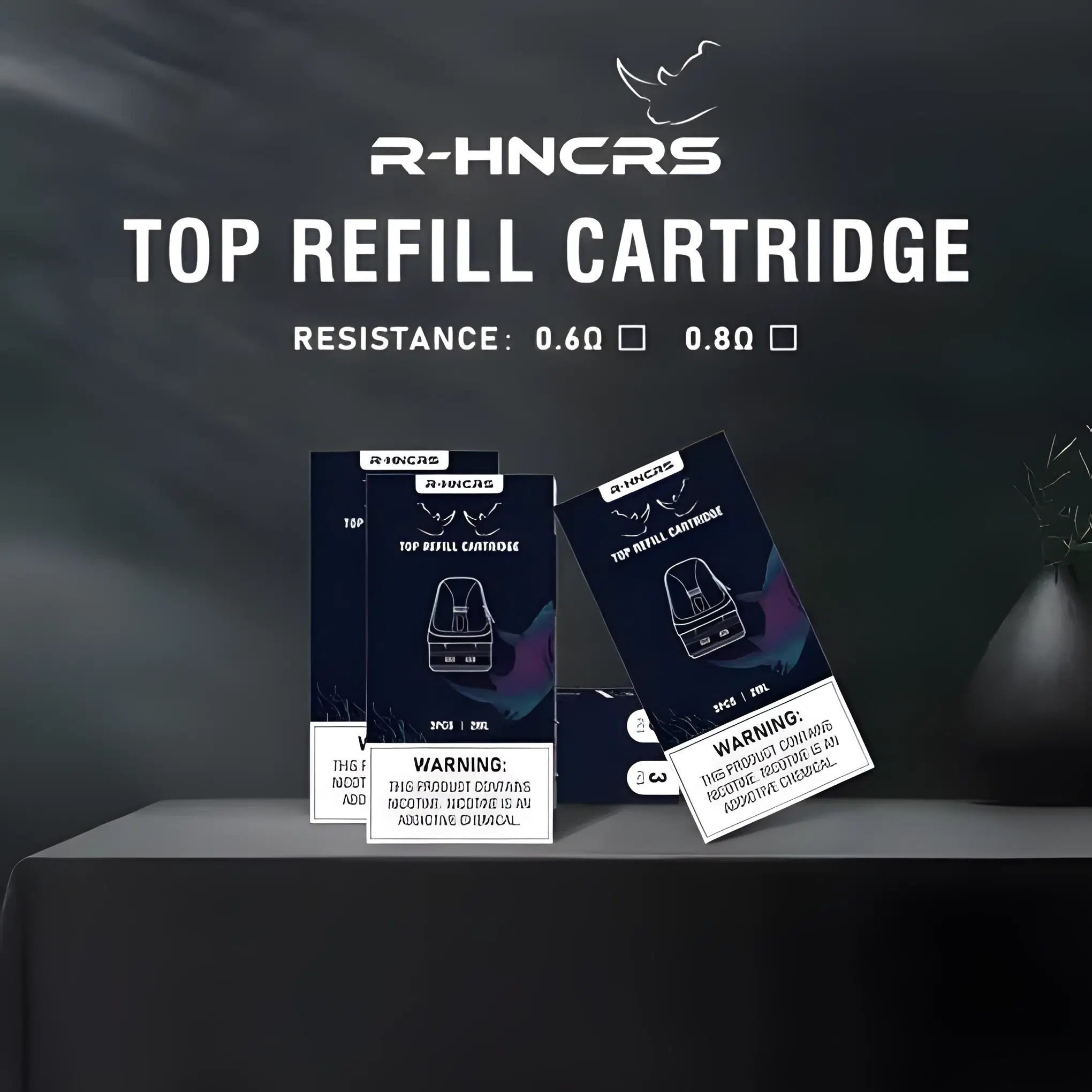 R-HNCRS-Refillable-犀牛註油主機.webp 【空彈】通用小蠻牛 R-HNCRS Refillsble 犀牛 Oxva xlim系列空煙彈