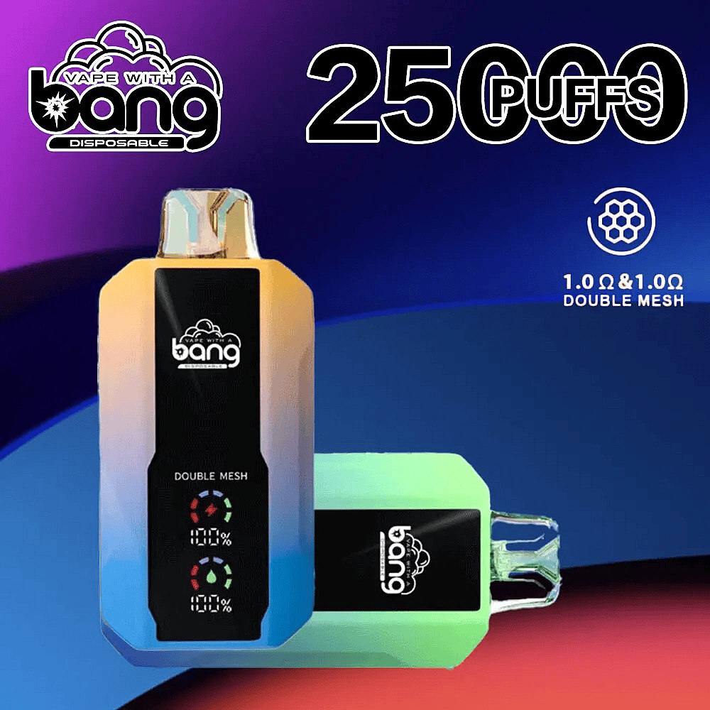 Bang 25000 Puffs 超大屏幕 超大容量可充電拋棄式電子煙｜台灣現貨